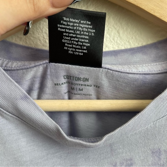 ZION ROOTSWEAR Purple Tie-Dye Bob Marley & The Wailers Short Sleeve Graphic Tee - Picture 8 of 9